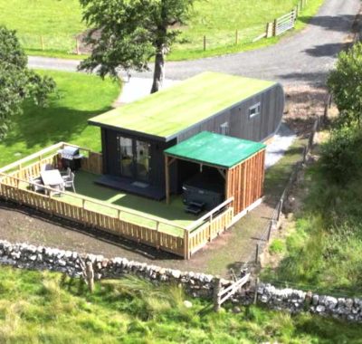 Pattie's Hill Aerial View - Springfield Farm Holiday Pods